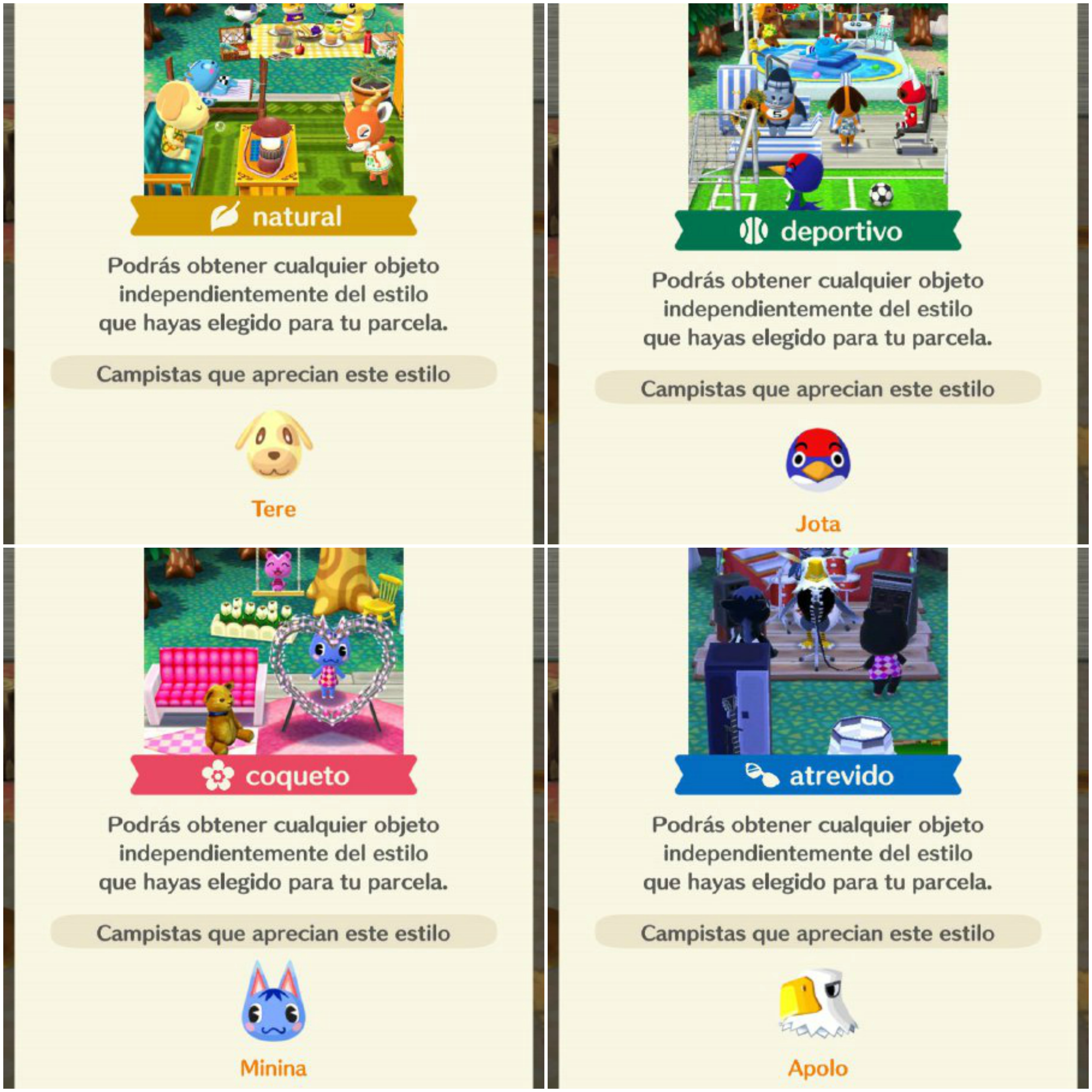 estilos parcela ac pocket camp